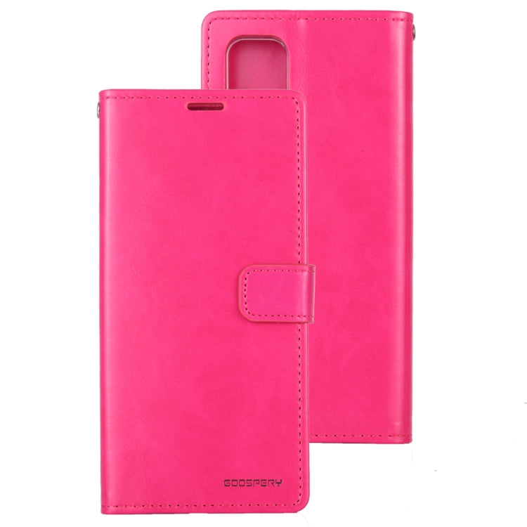 For Galaxy A71 GOOSPERY BLUE MOON DIARY Crazy Horse Texture Horizontal Flip Leather Case With Bracket & Card Slot & Wallet