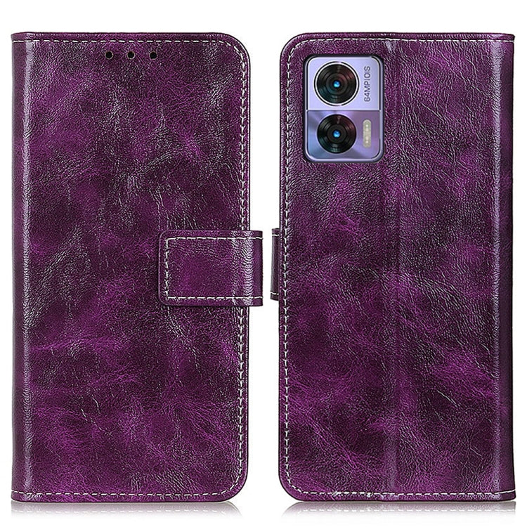 For Motorola Edge 30 Lite / Edge 30 Neo Retro Crazy Horse Texture Leather Phone Case