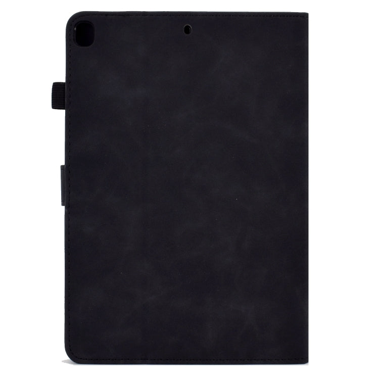 For iPad 10.2 / Air 10.5 2019 Embossed Smile Flip Tablet Leather Smart Case