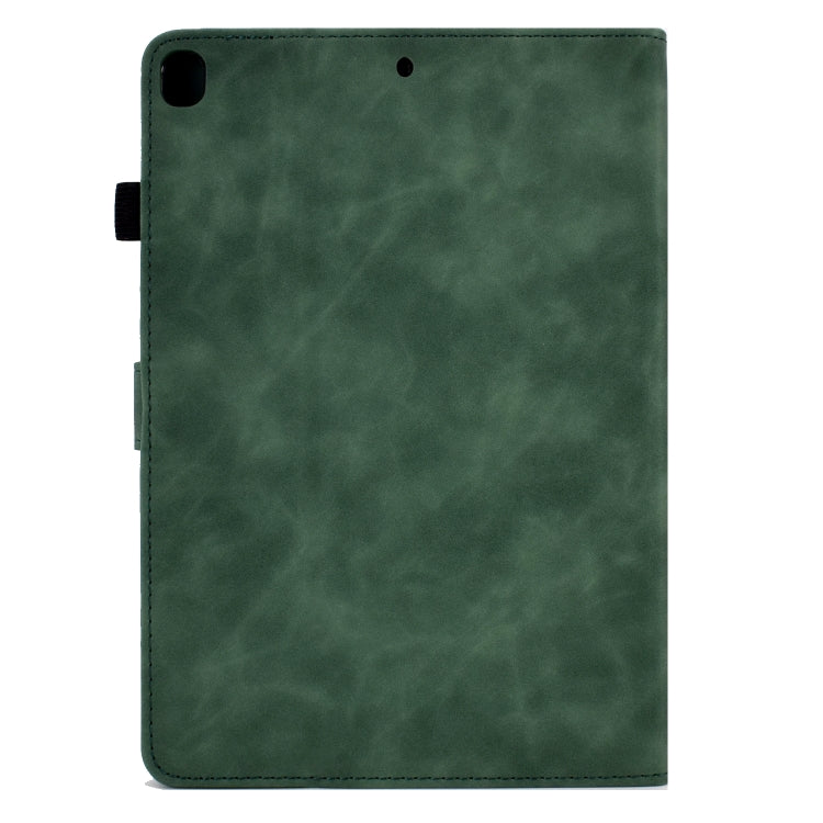 For iPad 10.2 / Air 10.5 2019 Embossed Smile Flip Tablet Leather Smart Case