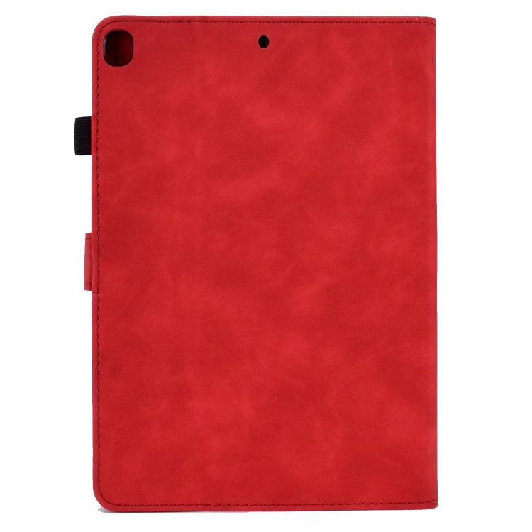 For iPad 10.2 / Air 10.5 2019 Embossed Smile Flip Tablet Leather Smart Case