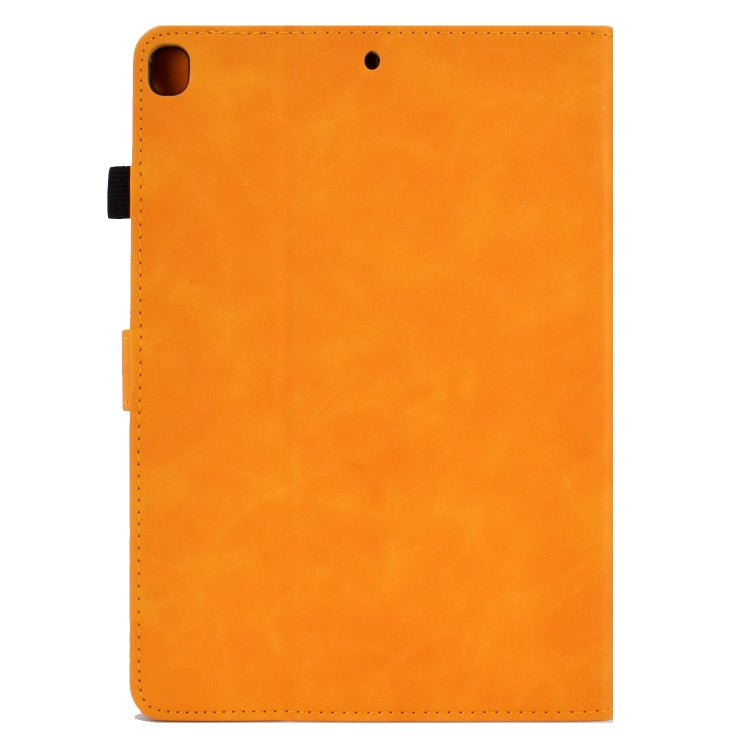 For iPad 10.2 / Air 10.5 2019 Embossed Smile Flip Tablet Leather Smart Case