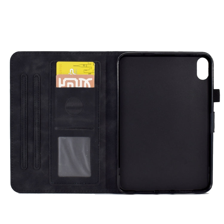 For iPad mini 6 Embossed Smile Flip Tablet Leather Smart Case