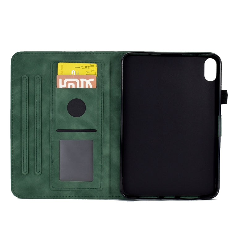 For iPad mini 6 Embossed Smile Flip Tablet Leather Smart Case