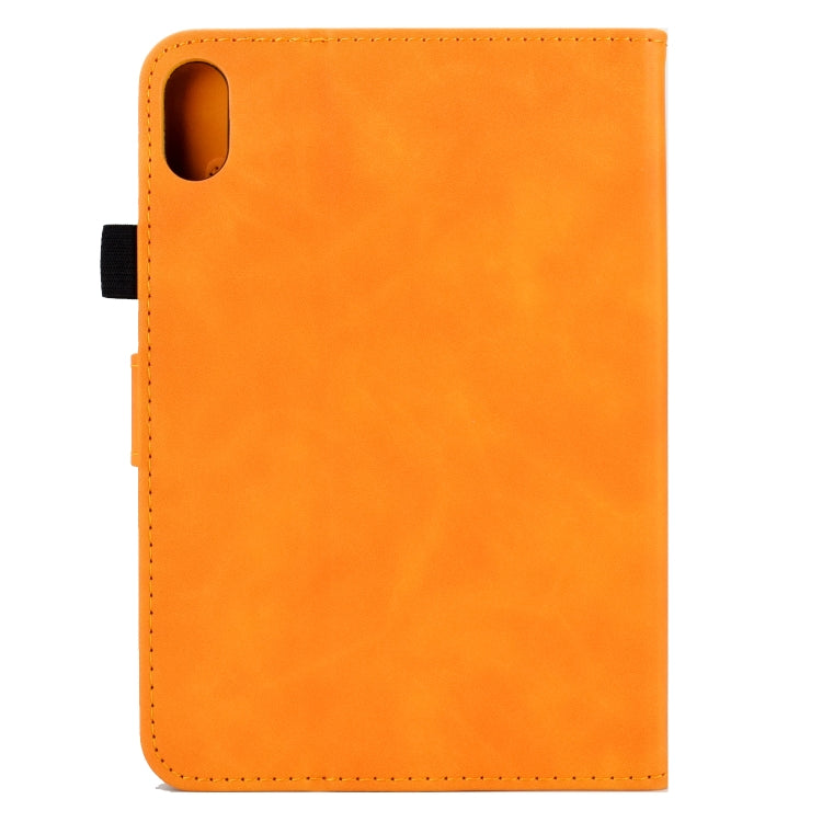For iPad mini 6 Embossed Smile Flip Tablet Leather Smart Case
