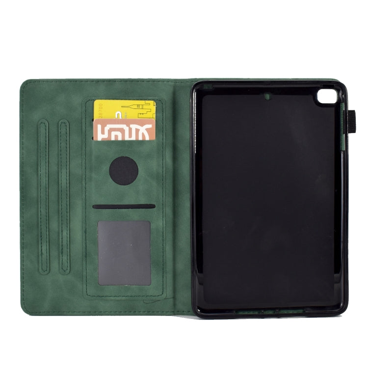 For iPad mini 5/4/3/2/1 Embossed Smile Flip Tablet Leather Smart Case