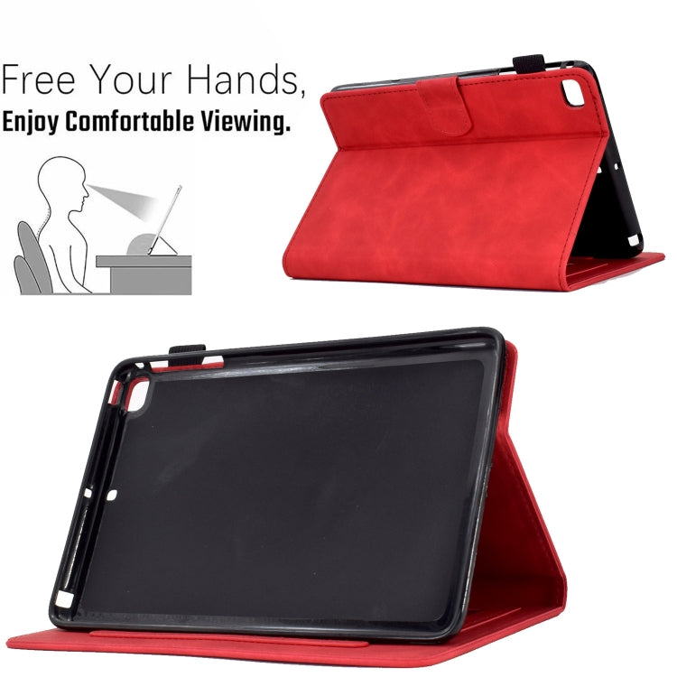 For iPad mini 5/4/3/2/1 Embossed Smile Flip Tablet Leather Smart Case