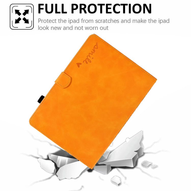 For iPad mini 5/4/3/2/1 Embossed Smile Flip Tablet Leather Smart Case