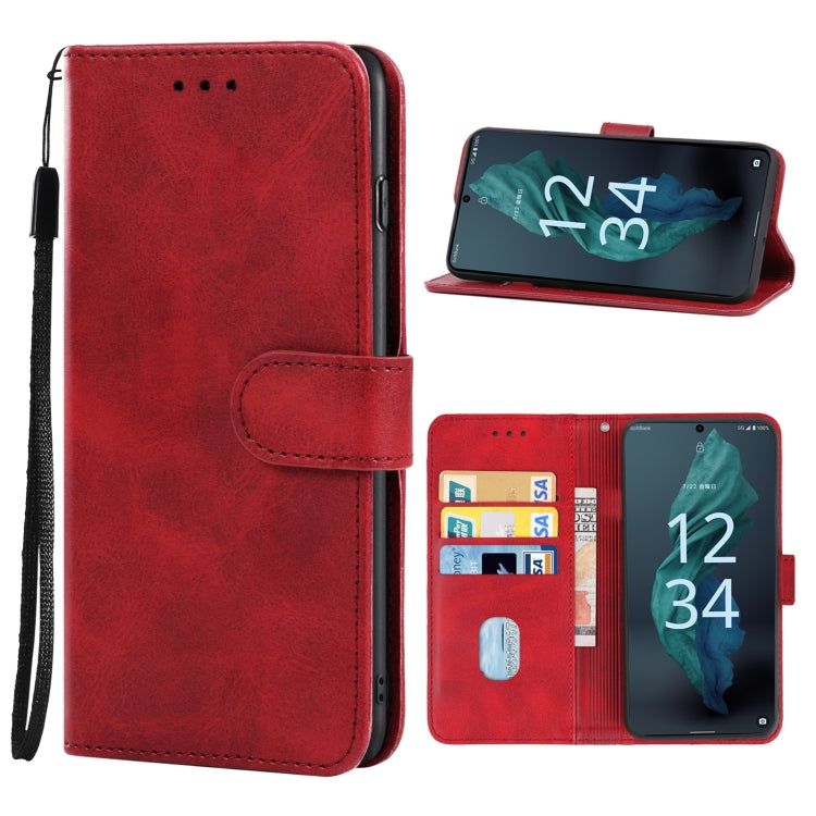 For Sharp Aquos Sense7/SH-V48 Leather Phone Case
