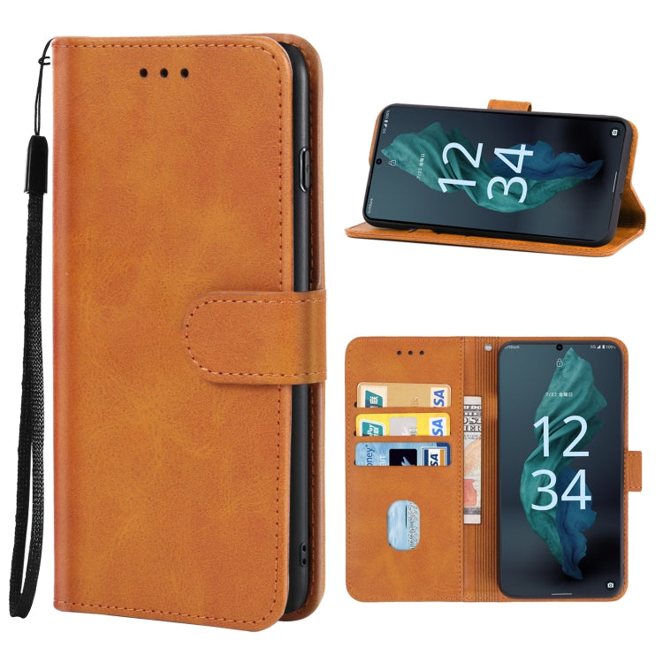 For Sharp Aquos Sense7/SH-V48 Leather Phone Case