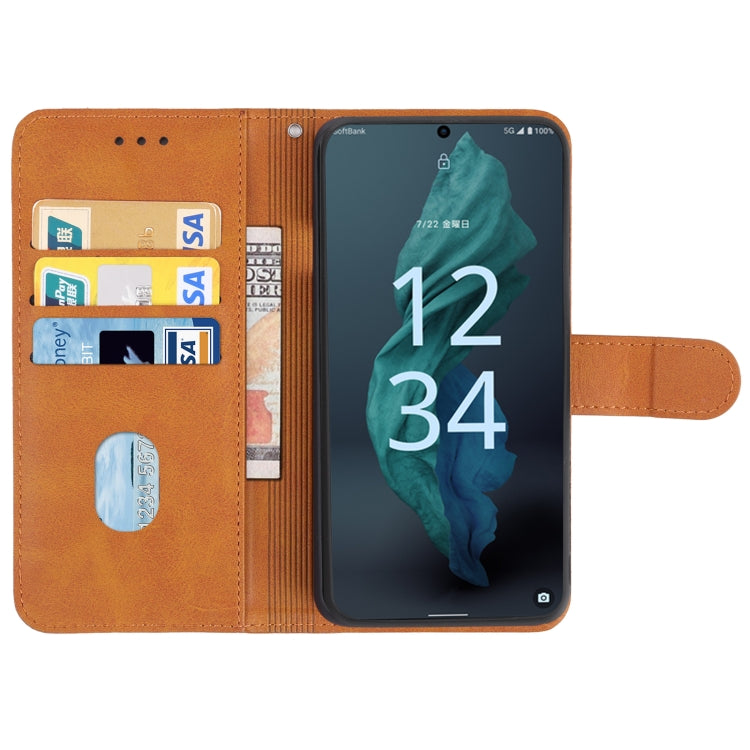 For Sharp Aquos Sense7/SH-V48 Leather Phone Case