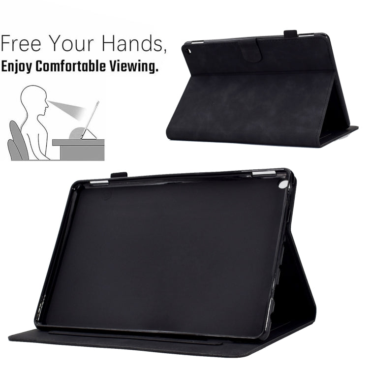 For Amazon Kindle Fire HD 8 2022 / 2020 Embossed Smile Flip Tablet Leather Case