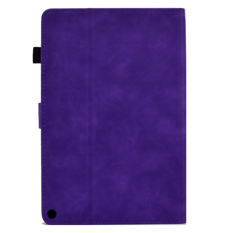 For Amazon Kindle Fire HD 8 2022 / 2020 Embossed Smile Flip Tablet Leather Case