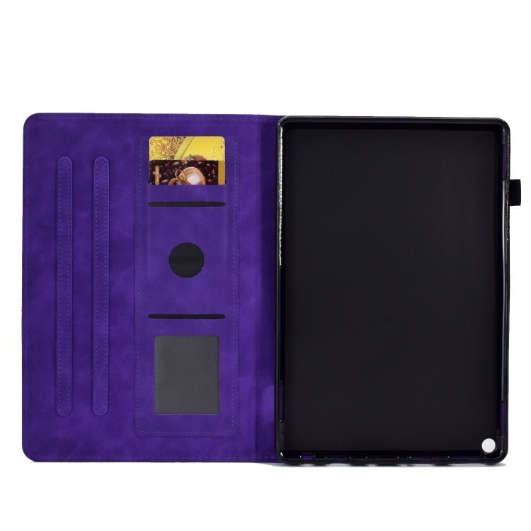 For Amazon Kindle Fire HD 8 2022 / 2020 Embossed Smile Flip Tablet Leather Case