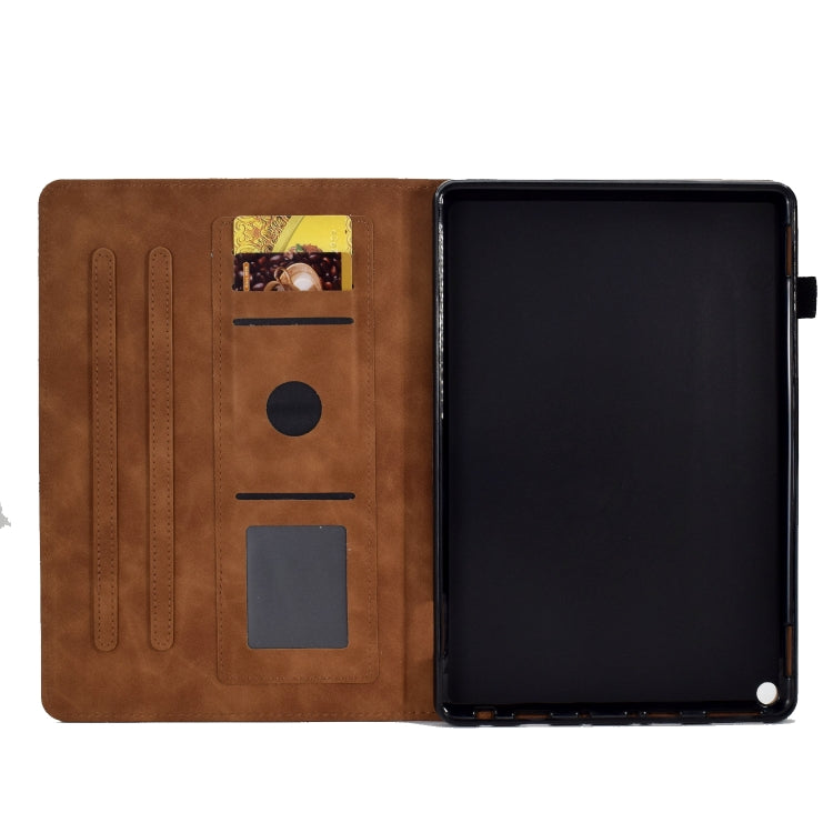 For Amazon Kindle Fire HD 8 2022 / 2020 Embossed Smile Flip Tablet Leather Case