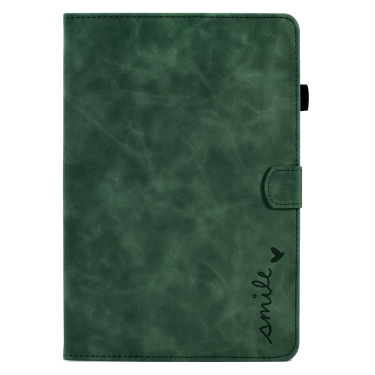 For Amazon Kindle Fire HD 8 2022 / 2020 Embossed Smile Flip Tablet Leather Case