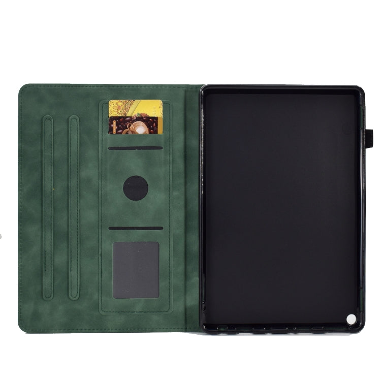 For Amazon Kindle Fire HD 8 2022 / 2020 Embossed Smile Flip Tablet Leather Case