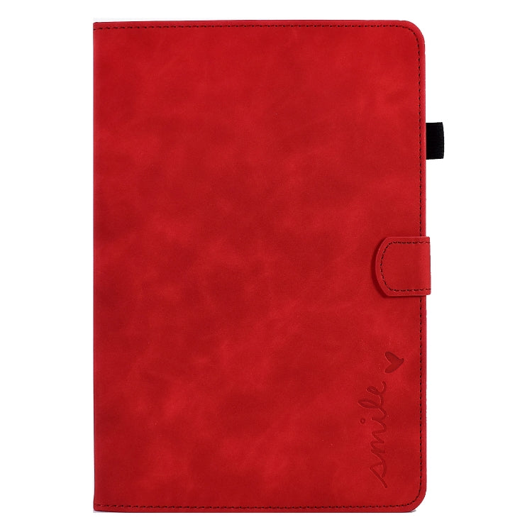 For Amazon Kindle Fire HD 10 2021 Embossed Smile Flip Tablet Leather Case