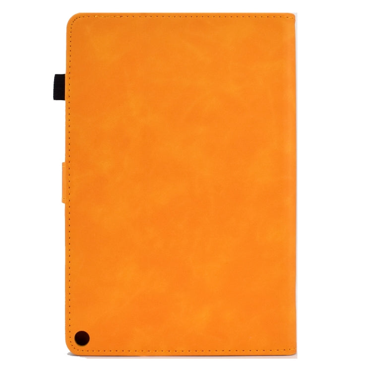 For Amazon Kindle Fire HD 10 2021 Embossed Smile Flip Tablet Leather Case