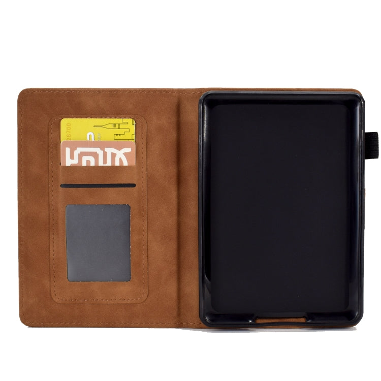 For Amazon Kindle Paperwhite 4/3/2/1 Embossed Smile Flip Tablet Leather Case