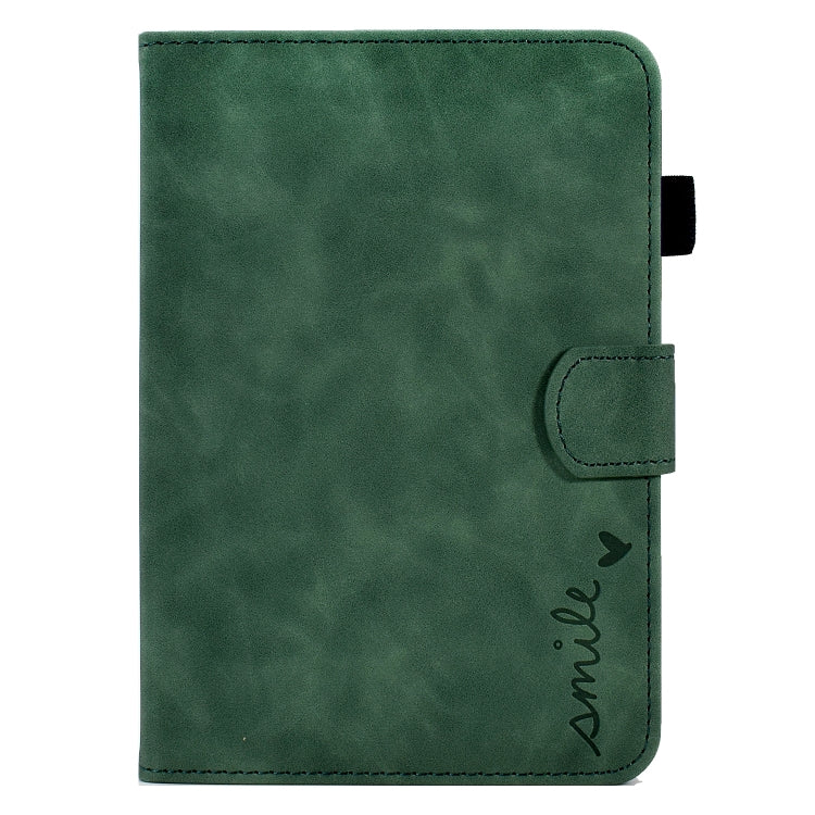 For Amazon Kindle Paperwhite 4/3/2/1 Embossed Smile Flip Tablet Leather Case