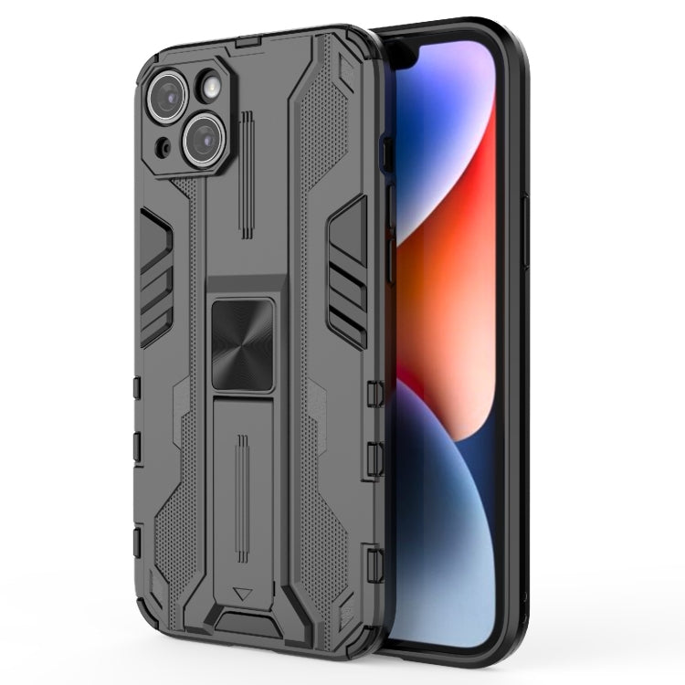 For iPhone 14 Plus Supersonic PC + TPU Holder Phone Case