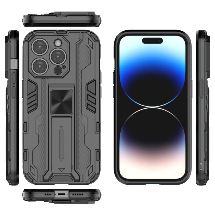 For iPhone 14 Pro Supersonic PC + TPU Holder Phone Case