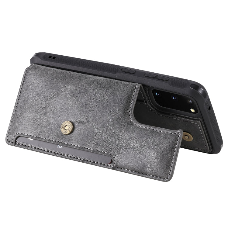 For Galaxy S20 Shockproof Horizontal Flip Protective Case with Holder & Card Slots & Wallet & Photo Frame & Short Lanyard