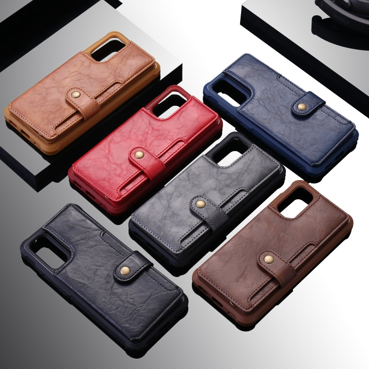 For Galaxy S20 Shockproof Horizontal Flip Protective Case with Holder & Card Slots & Wallet & Photo Frame & Short Lanyard