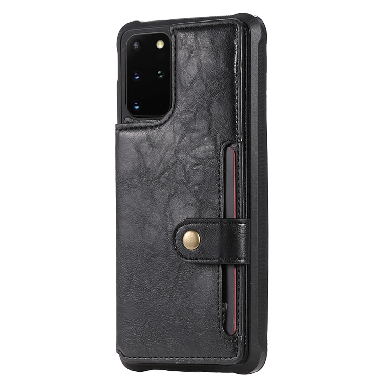 For Galaxy S20 Plus Shockproof Horizontal Flip Protective Case with Holder & Card Slots & Wallet & Photo Frame & Short Lanyard