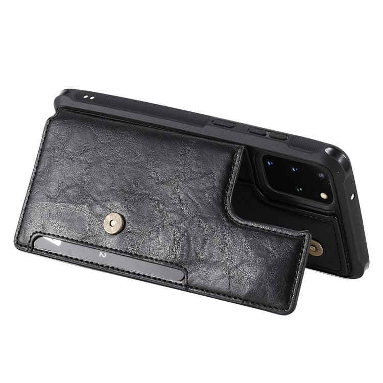 For Galaxy S20 Plus Shockproof Horizontal Flip Protective Case with Holder & Card Slots & Wallet & Photo Frame & Short Lanyard