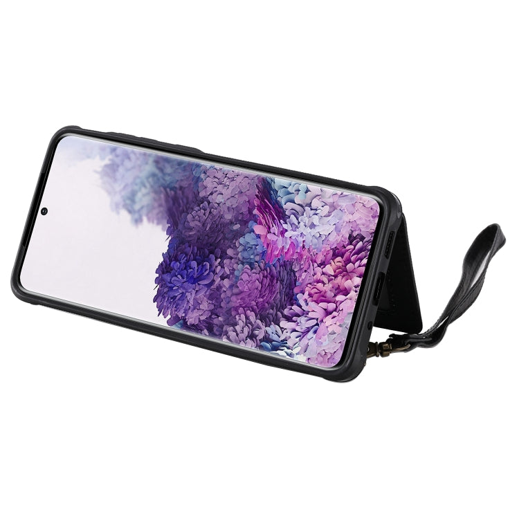 For Galaxy S20 Plus Shockproof Horizontal Flip Protective Case with Holder & Card Slots & Wallet & Photo Frame & Short Lanyard