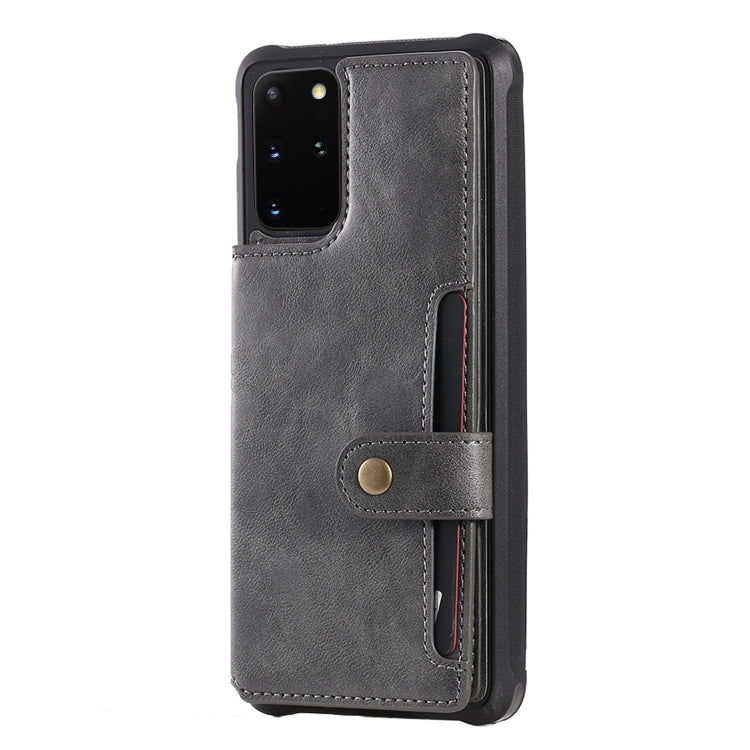 For Galaxy S20 Plus Shockproof Horizontal Flip Protective Case with Holder & Card Slots & Wallet & Photo Frame & Short Lanyard