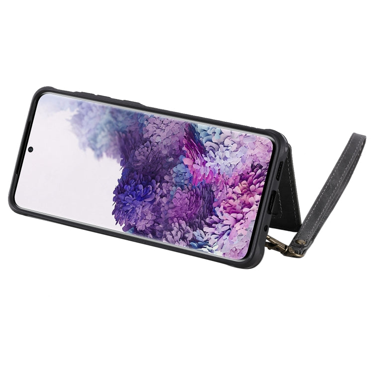 For Galaxy S20 Plus Shockproof Horizontal Flip Protective Case with Holder & Card Slots & Wallet & Photo Frame & Short Lanyard