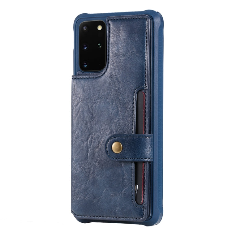 For Galaxy S20 Plus Shockproof Horizontal Flip Protective Case with Holder & Card Slots & Wallet & Photo Frame & Short Lanyard