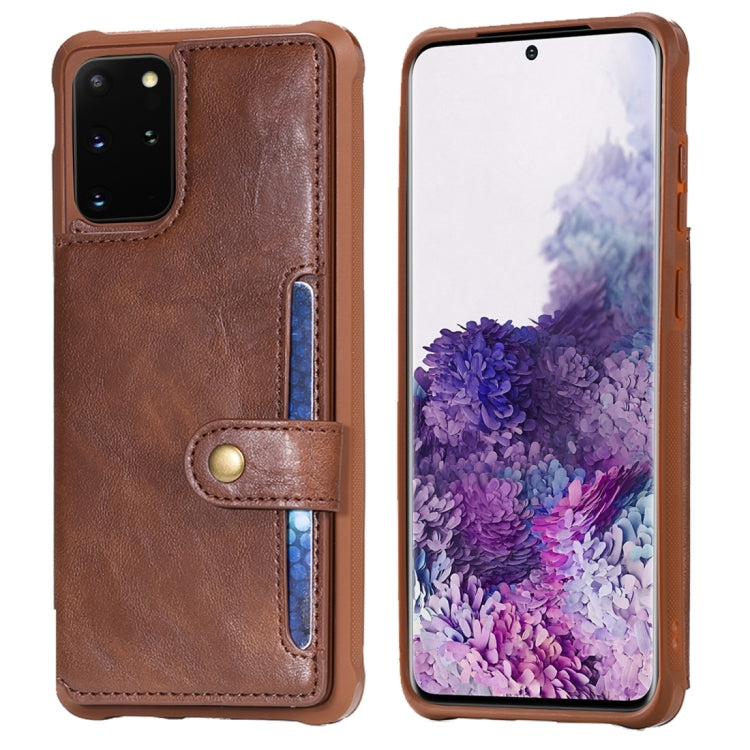 For Galaxy S20 Plus Shockproof Horizontal Flip Protective Case with Holder & Card Slots & Wallet & Photo Frame & Short Lanyard