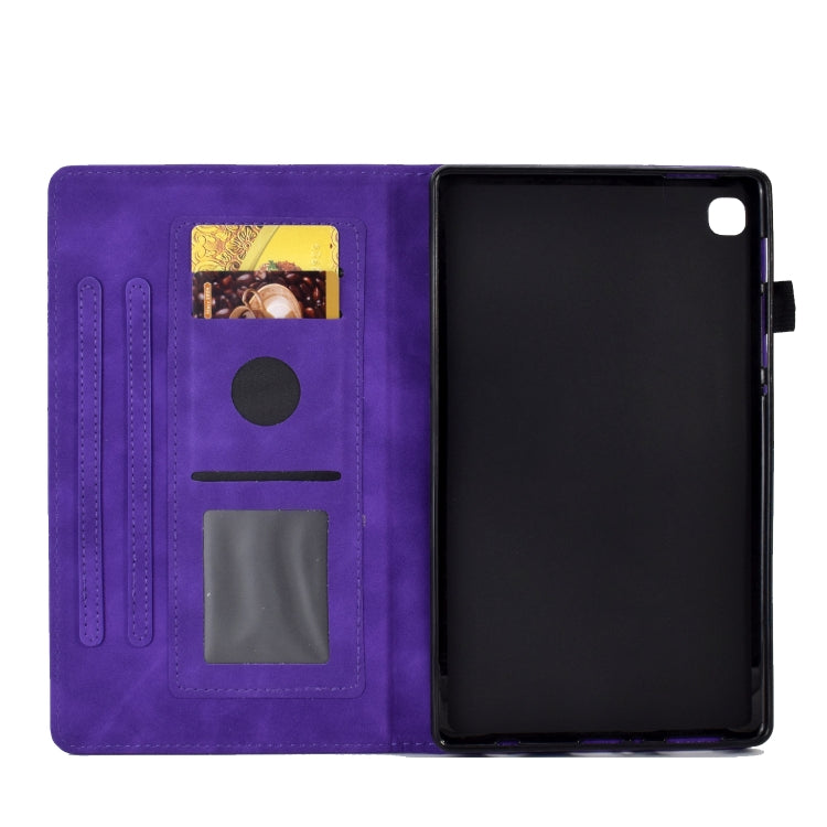 For Samsung Galaxy Tab A7 Lite T220 Embossed Smile Flip Tablet Leather Case