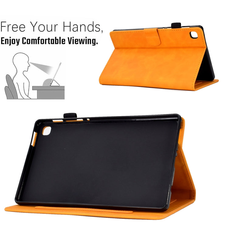 For Samsung Galaxy Tab A7 Lite T220 Embossed Smile Flip Tablet Leather Case