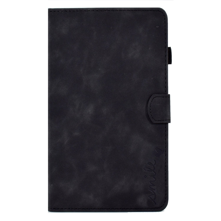 For Samsung Galaxy Tab A7 10.4 2020 T500 Embossed Smile Flip Tablet Leather Case