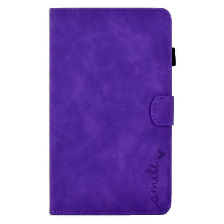 For Samsung Galaxy Tab A7 10.4 2020 T500 Embossed Smile Flip Tablet Leather Case