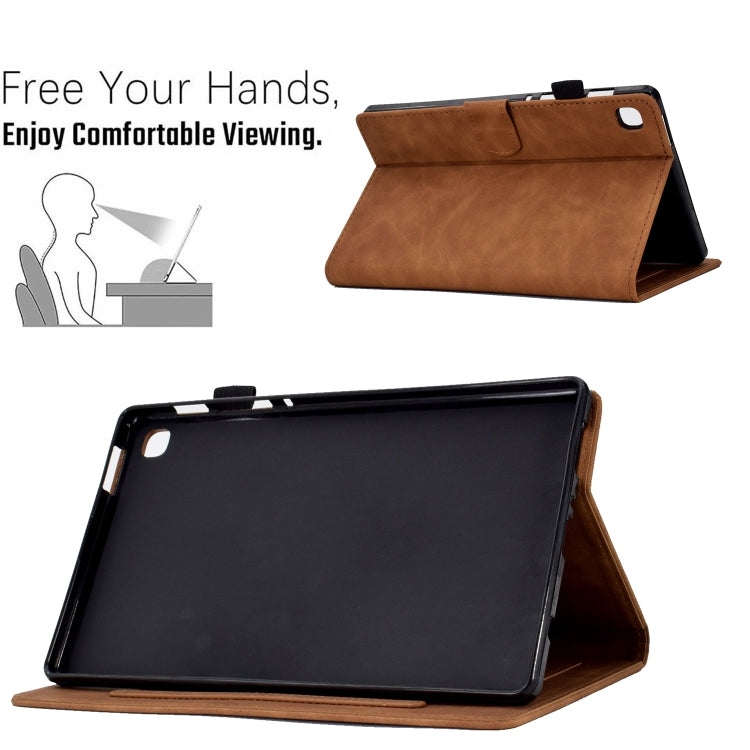 For Samsung Galaxy Tab A7 10.4 2020 T500 Embossed Smile Flip Tablet Leather Case