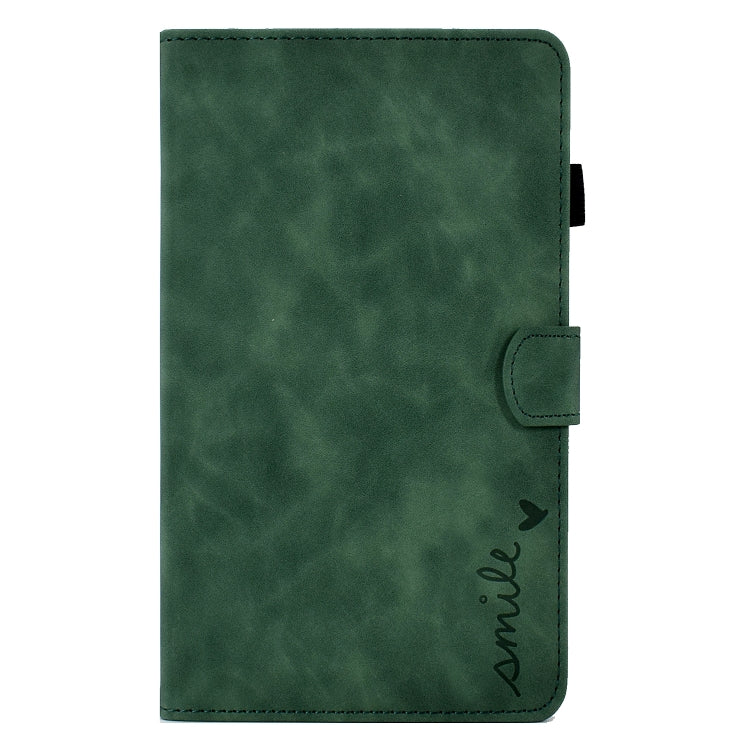 For Samsung Galaxy Tab A7 10.4 2020 T500 Embossed Smile Flip Tablet Leather Case
