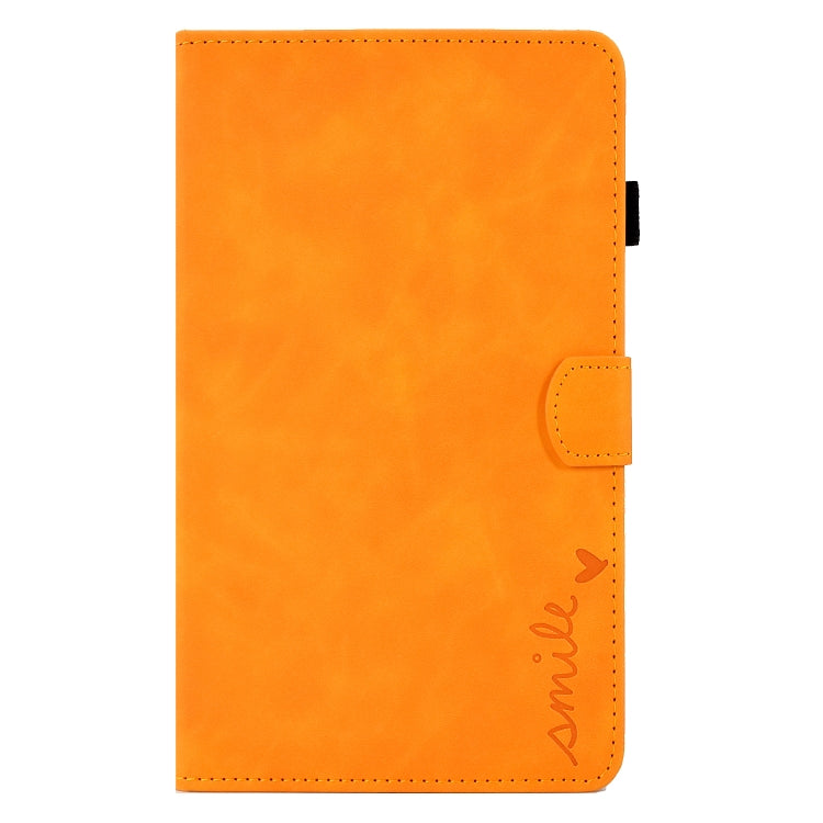 For Samsung Galaxy Tab A7 10.4 2020 T500 Embossed Smile Flip Tablet Leather Case
