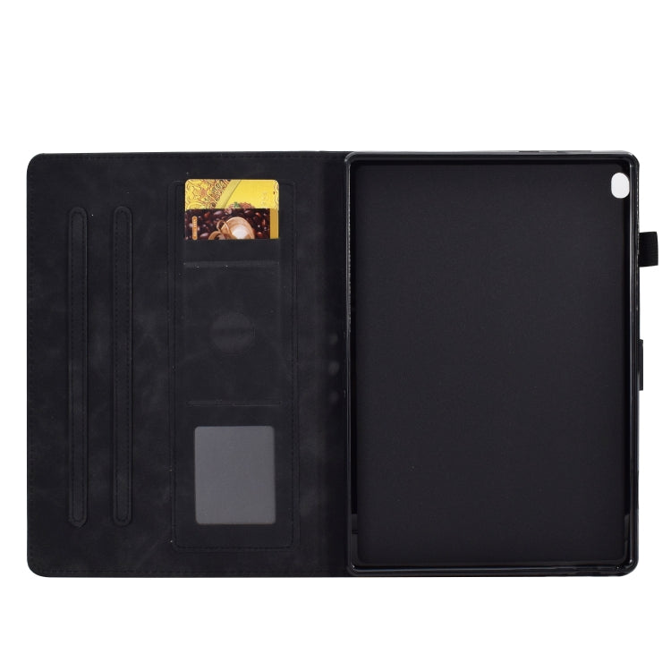 For Lenovo Tab M10 Embossed Smile Flip Tablet Leather Case