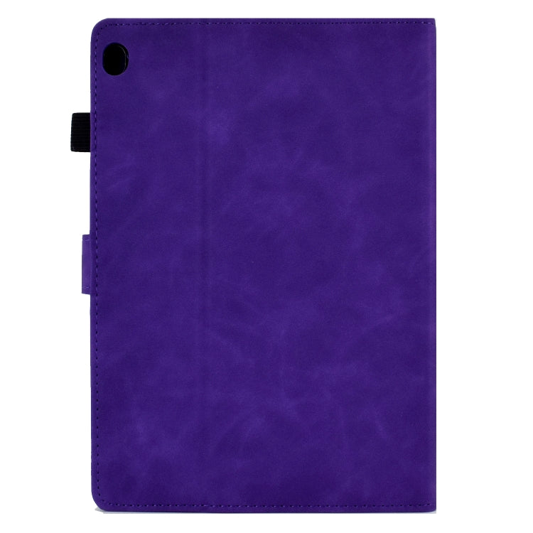 For Lenovo Tab M10 Embossed Smile Flip Tablet Leather Case