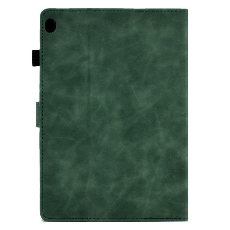 For Lenovo Tab M10 Embossed Smile Flip Tablet Leather Case