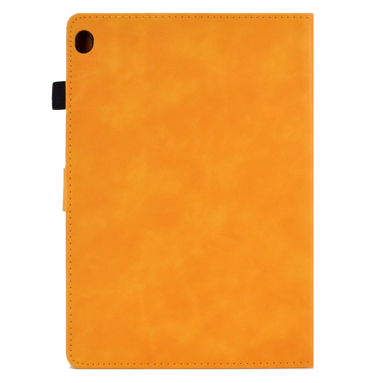 For Lenovo Tab M10 Embossed Smile Flip Tablet Leather Case