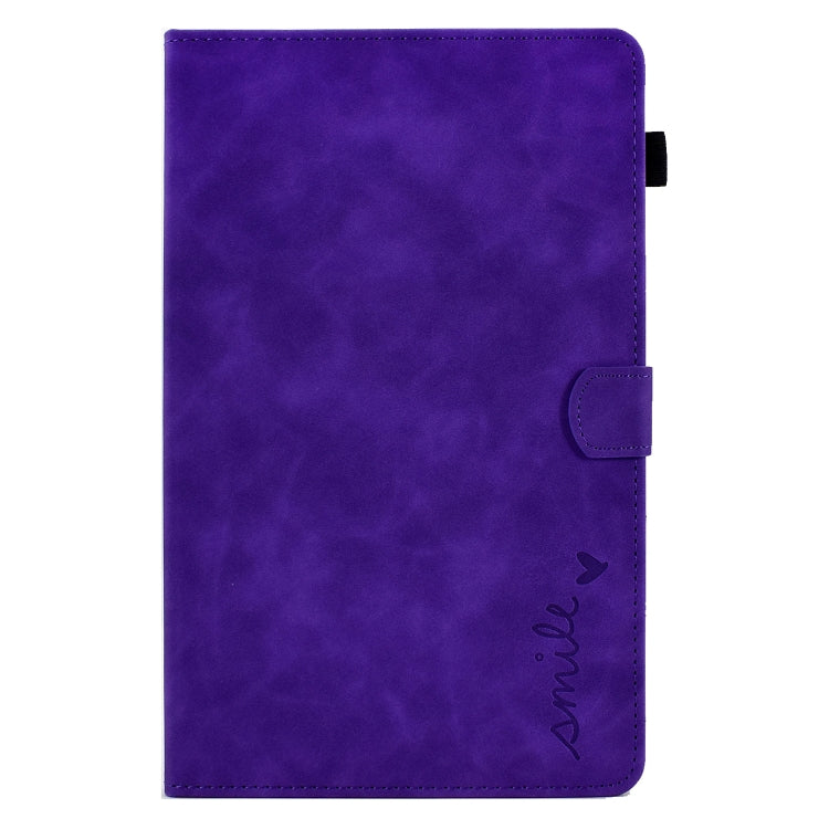 For Lenovo Tab M10 HD Gen 2 Embossed Smile Flip Tablet Leather Case