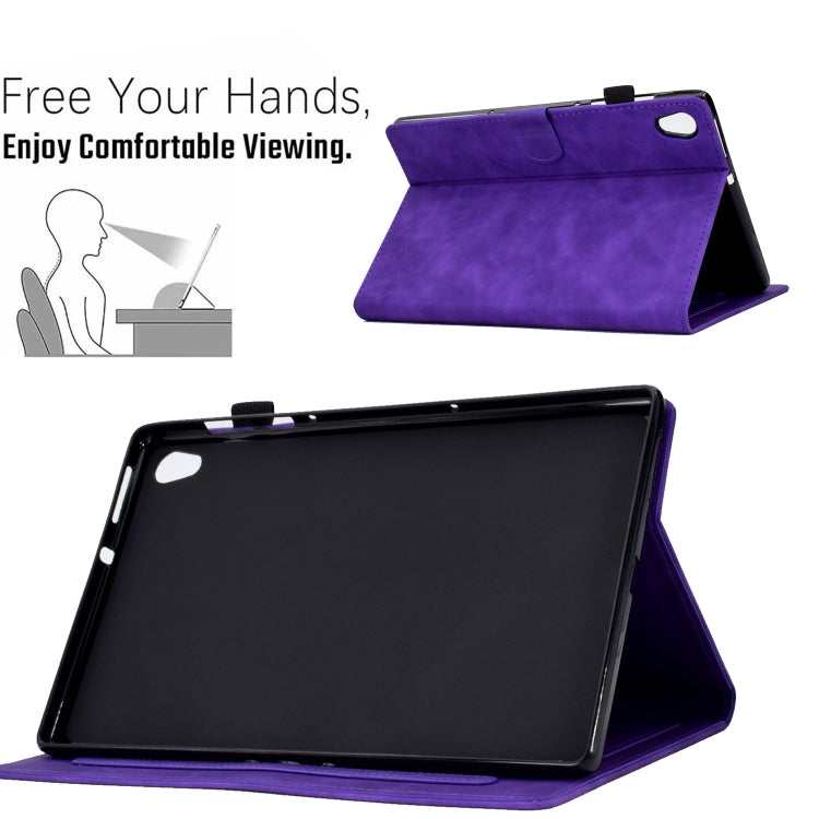 For Lenovo Tab M10 HD Gen 2 Embossed Smile Flip Tablet Leather Case
