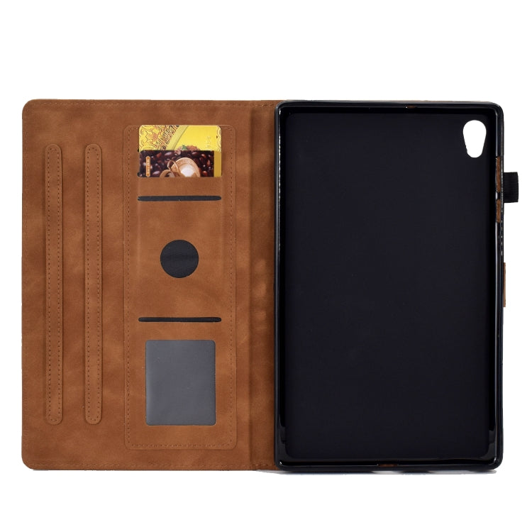 For Lenovo Tab M10 HD Gen 2 Embossed Smile Flip Tablet Leather Case